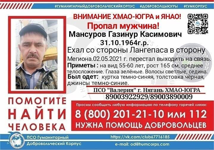 Ориентировка Мансуров Г.К.
