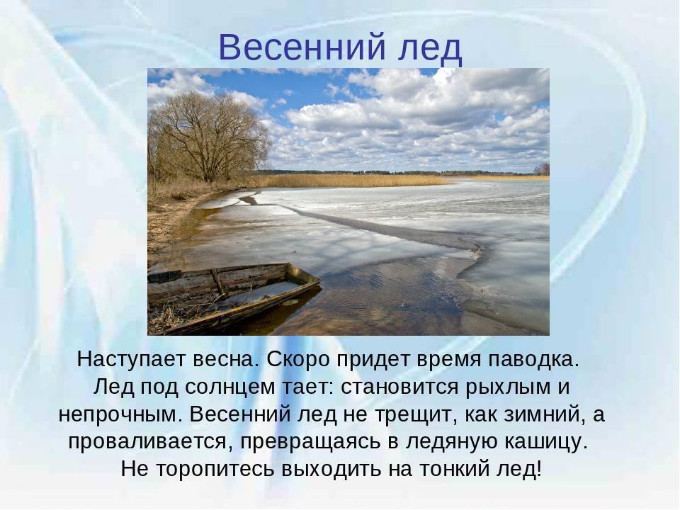 Профилактика осторожно тонкий лёд