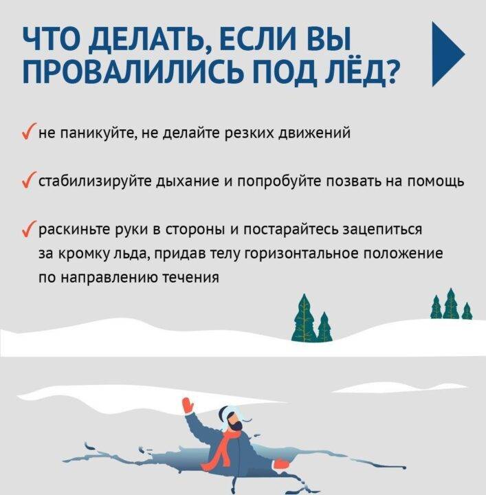 если Вы провалились и оказались в холодной воде